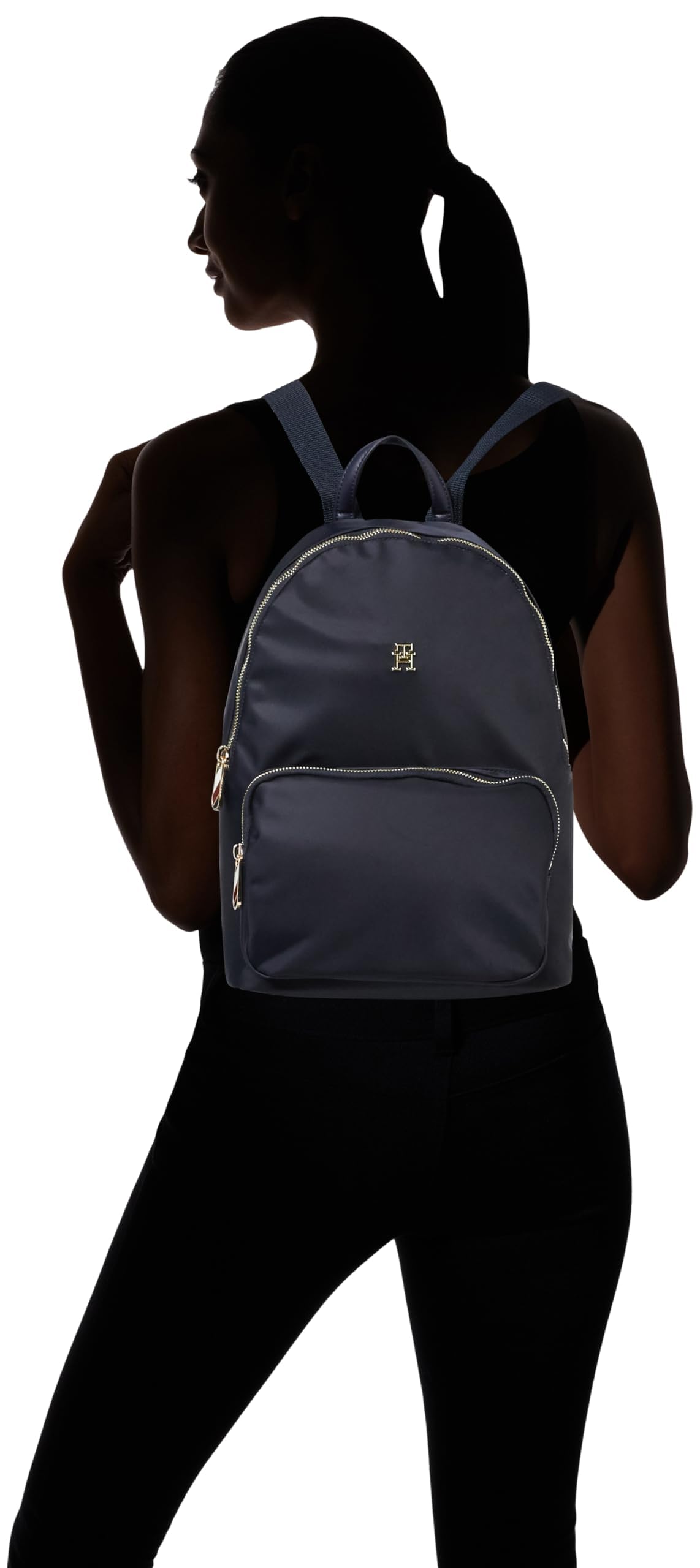 Tommy Hilfiger Poppy TH Backpack Aw0aw15641, Zaini Donna, Taglia Unica