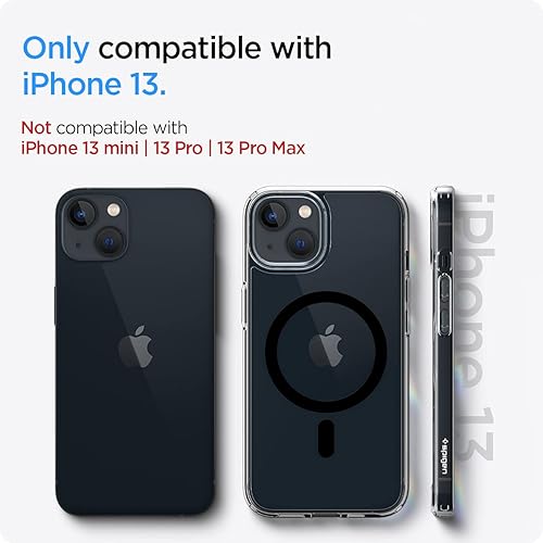 Vista 370 de Spigen Funda para iPhone 15 Pro, ultra híbrida MagFit [antiamarilleo] [compatible con Magsafe] - Fibra de carbono