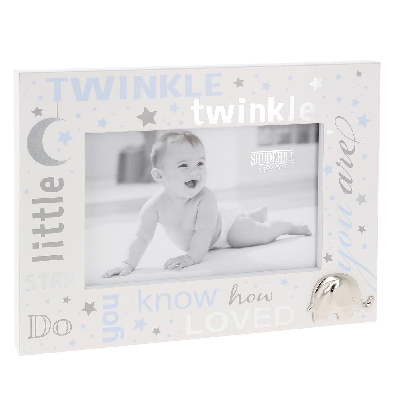 Shudehill Giftware Baby Boy & Girl Photo Frame - Love You & Twinkle Designs