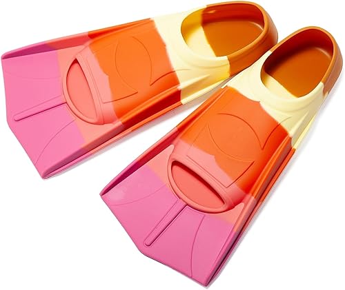 Miniatura 52 de Aletas de natación para niños, aletas cortas para niños y jóvenes, aletas de natación para entrenamiento de natación para niños, niñas, niños Azul,