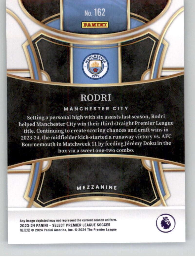 Amazon.com: 2023-24 Panini Select Premier League EPL #162 Rodri