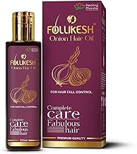 Healing Pharma - Follikesh® Red Onion Oil for Hair Fall Control & Hair Growth | 200ml Hair Oil for Women & Men with Comb Applicator