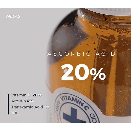 Miniatura 2 de Ampolla MelasX Plus de vitamina C de pH bajo para rostro con vitamina C pura para cuidado de arrugas, pecas y manchas  Tipo de aceite no pegajoso de