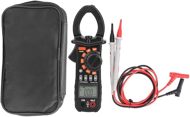 wosume Safe Portable Handheld Clamp Meter, Easy to Use Clamp Meter, Accurate Small Size for Current Measurement Electricity