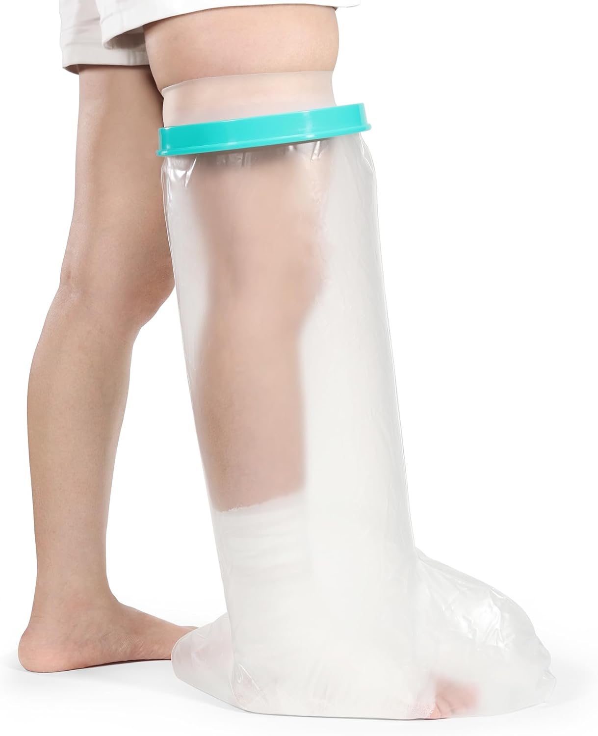 Waterproof Leg Cast Cover for Shower,Reusable Covers for Leg and Foot Surgeries,cast covers for shower leg,Keep wounds and bandages dry,Soft Comfortable for Leg Foot Ankle