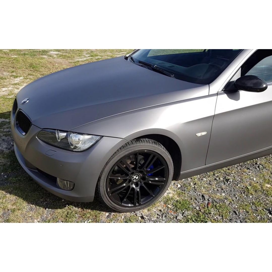 AutoFullCar - Kit Pintura Vinilo Líquido Full Dip - Formato 4 Litros + Pistola Eléctrica | Acabado Profesional y Removible | Fácil Aplicación | Coches, Motos (HYPERBLACK METALIZADO, URBANO)