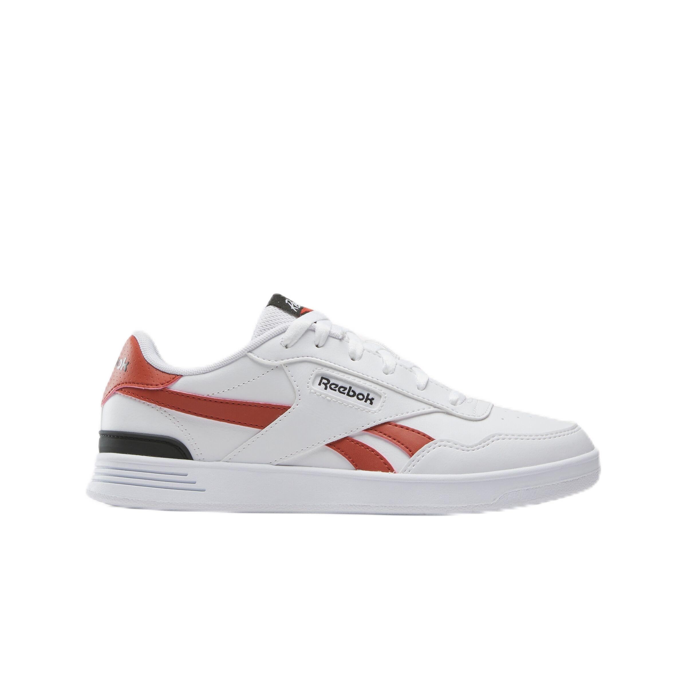 Reebok Court Advance Clip White/Brickred/Black Female Tennis Shoes