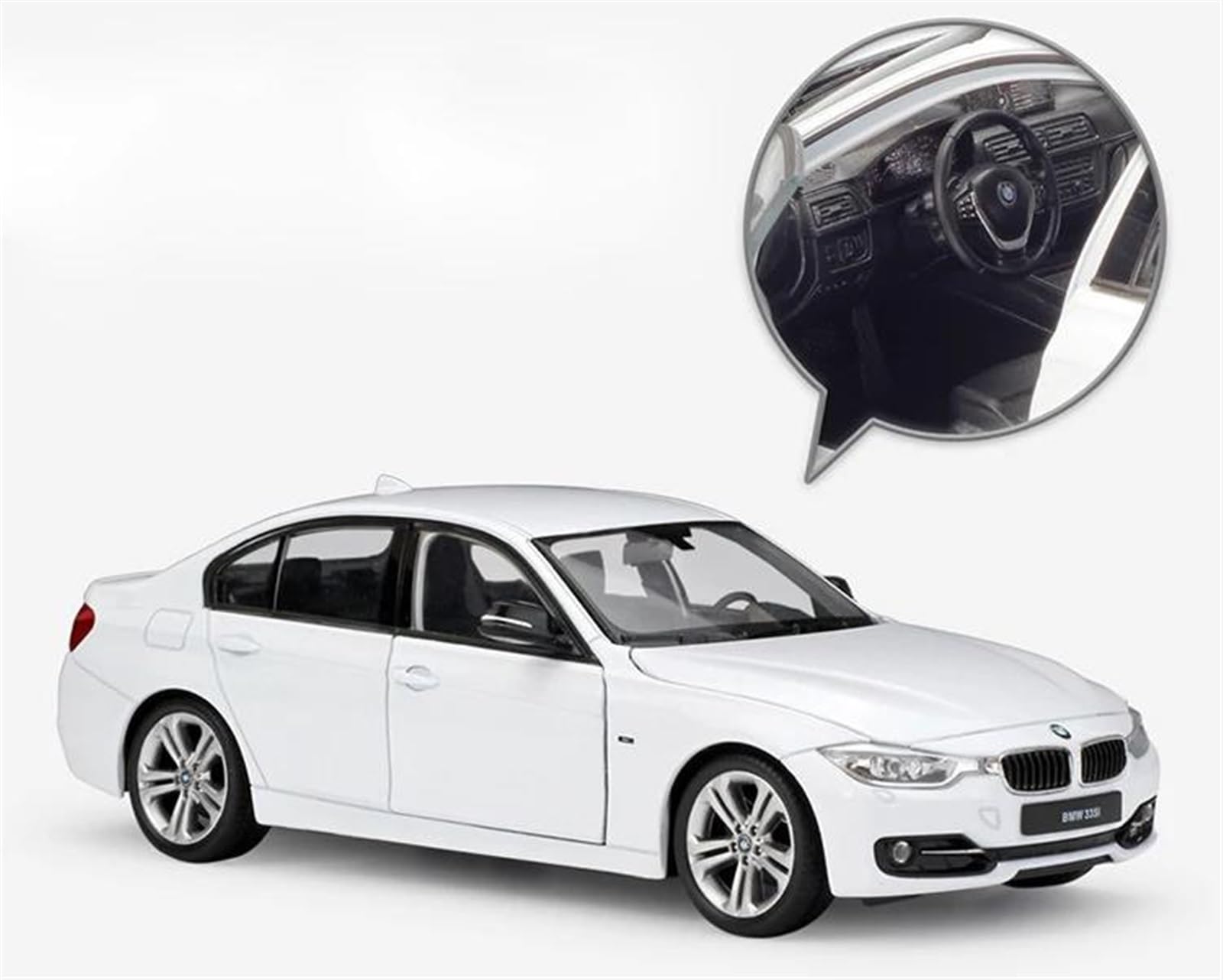 Metallo Scala Replica Modello Di Auto Pressofusa In Scala 1 24 BMW 335i Veicolo Classico In Lega Metallo Giocattolo Per