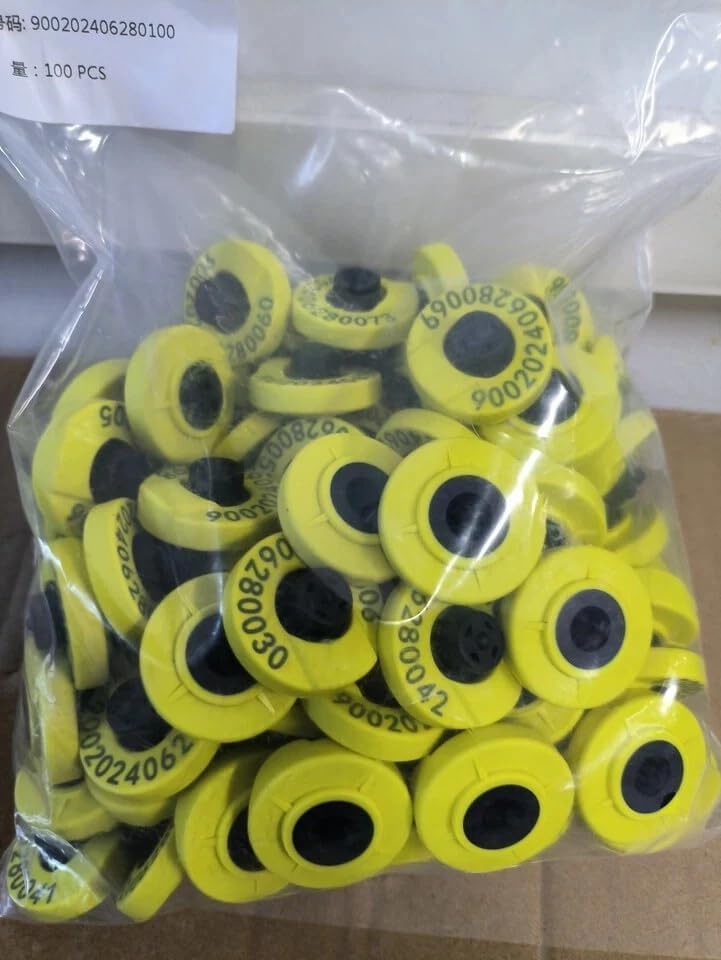 RFID Ear Tag 134.2khz ISO 11784 ISO11785 for Pig Sheep Animal Management 10pack