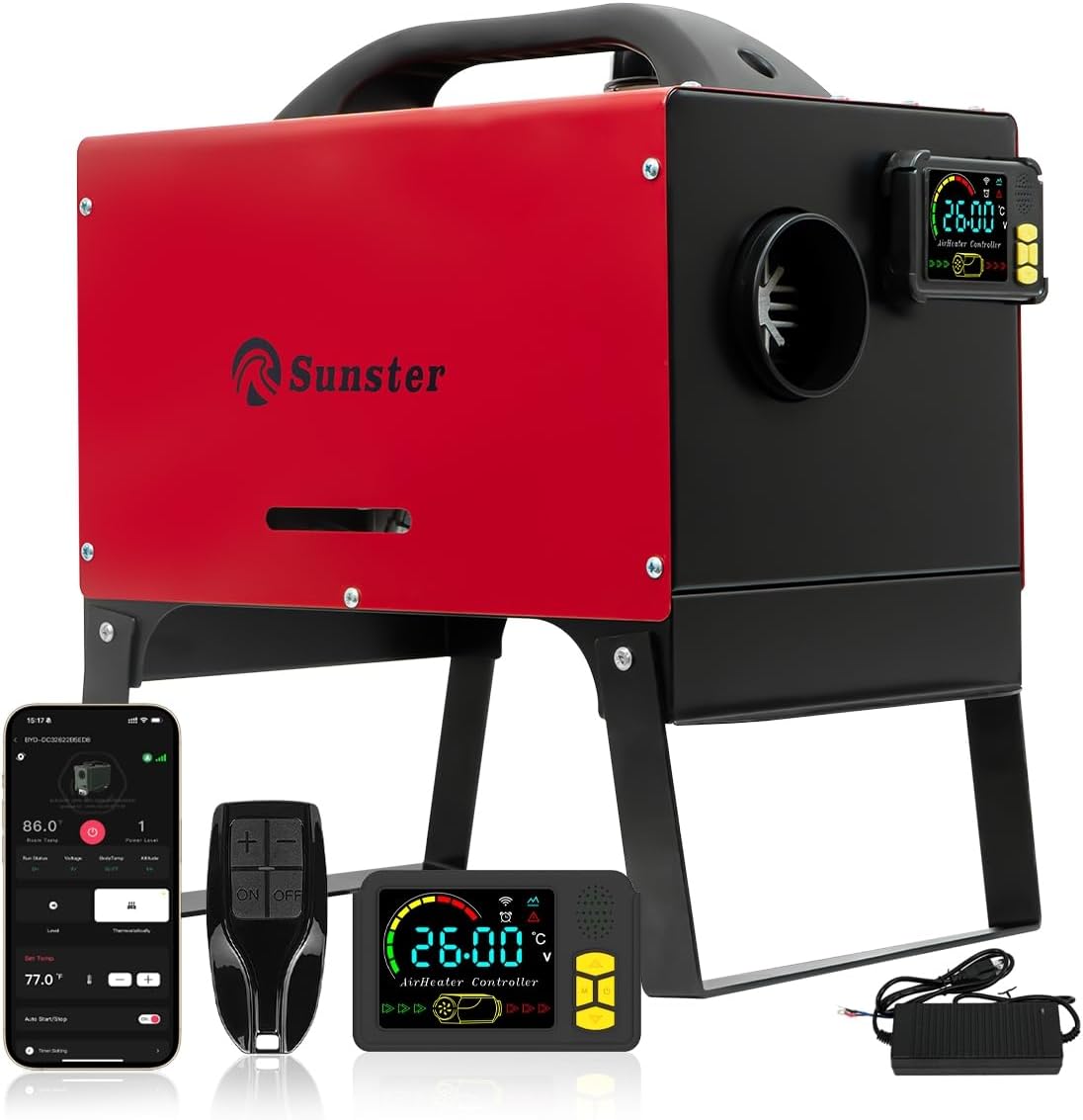 Sunster 8KW Diesel Air Heater with accessories