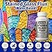 8oz Solder Flux for Stained Glass Soldering, Liquid Zinc Flux for Stained Glass Solder Work Glass Repair and More, Flux for Soldering Tools, Stained Glass Tools Supplies Kits(Water-Based Formula)