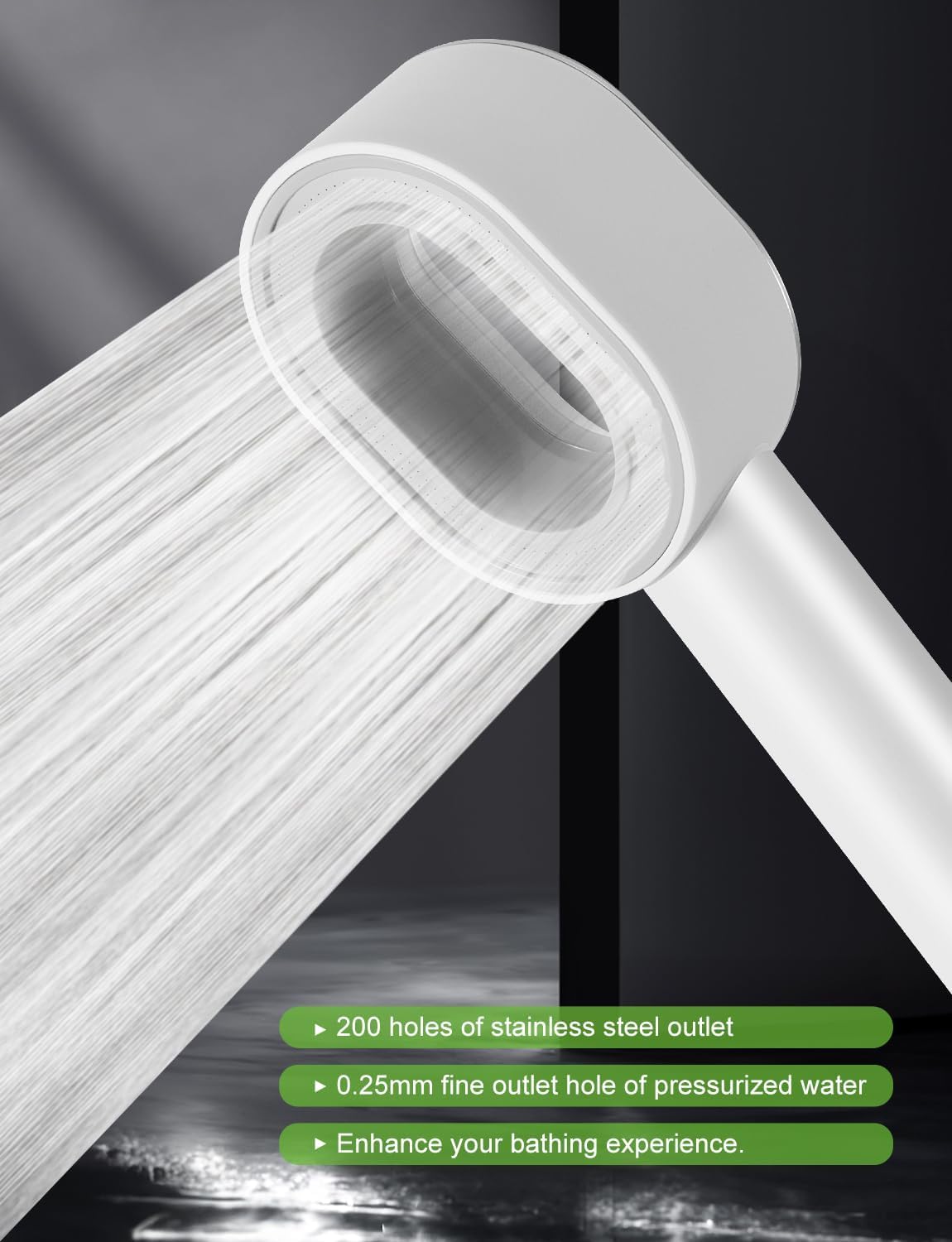 Filtersonic - Alcachofa de ducha 3 en 1, alta presión con filtro, antical, esponja que aumenta la presión para eliminar agua dura y metales pesados