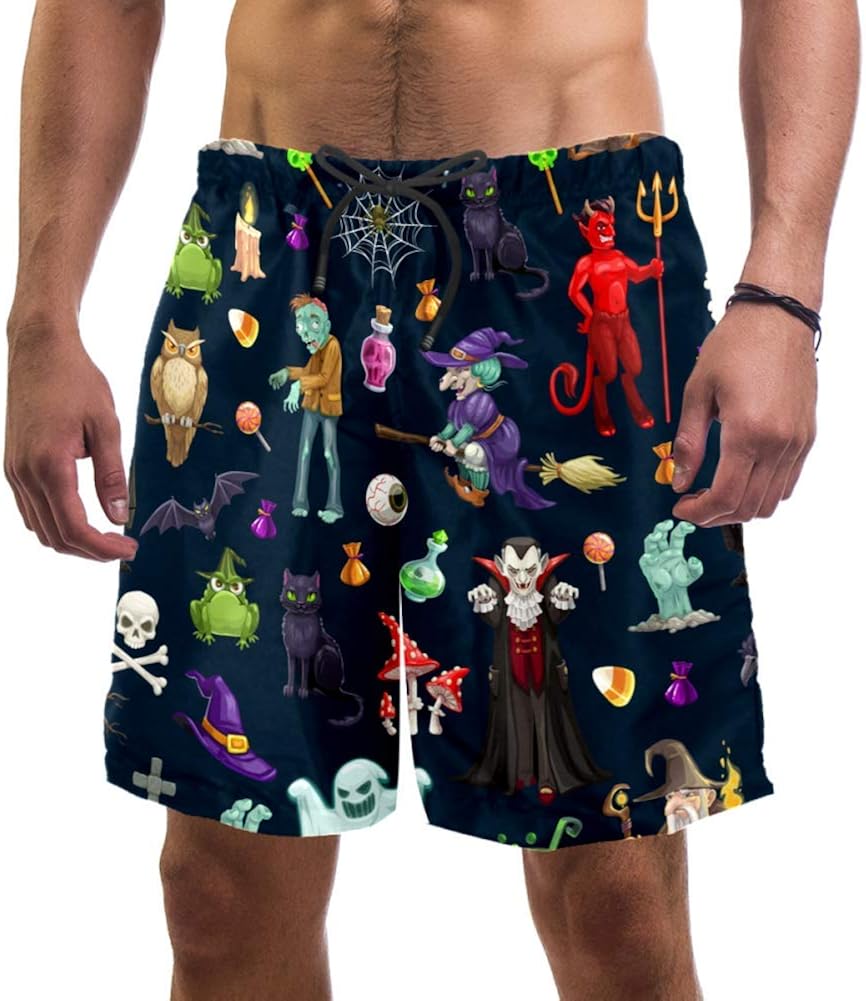 halloween swim trunks
