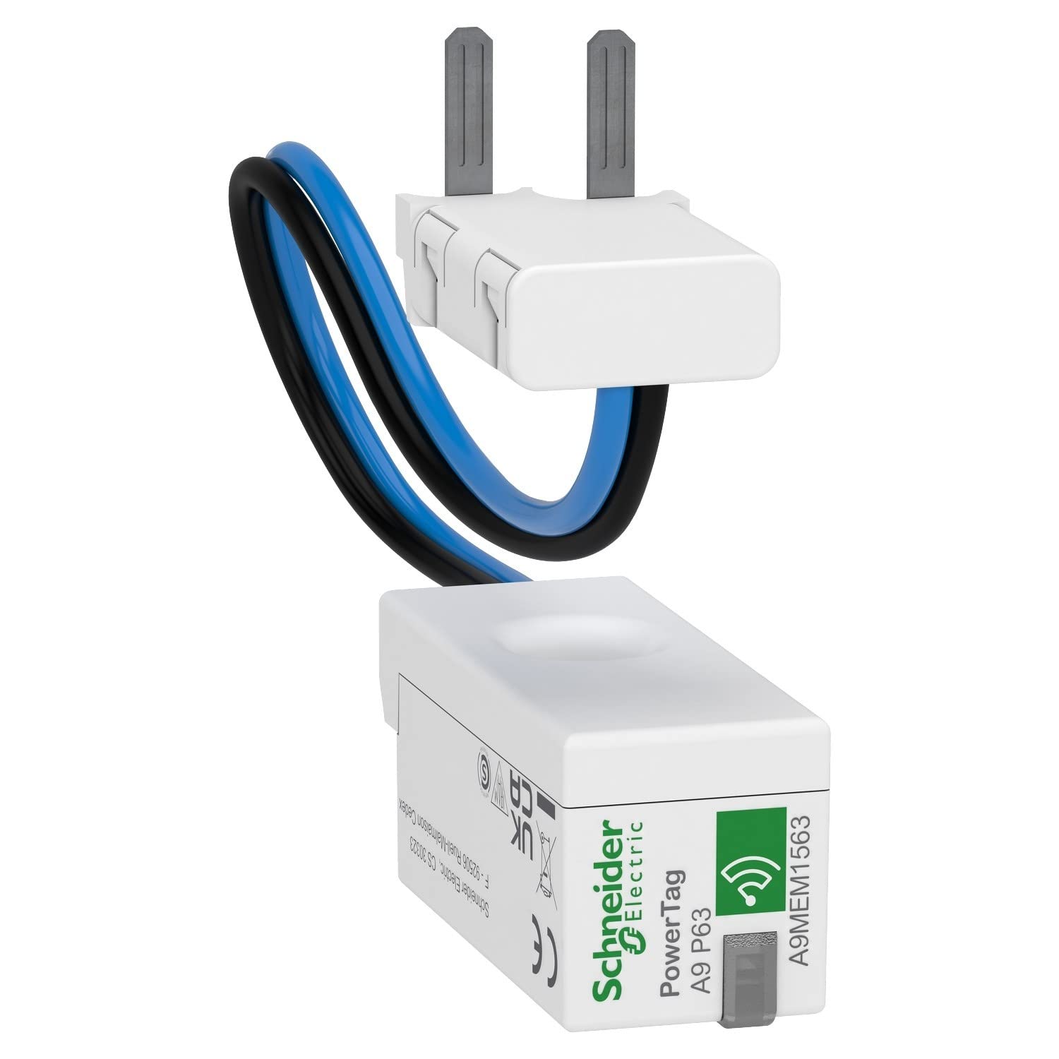 PowerTag RCBO 1P+N inférieur module de protection différentielle phase neutre