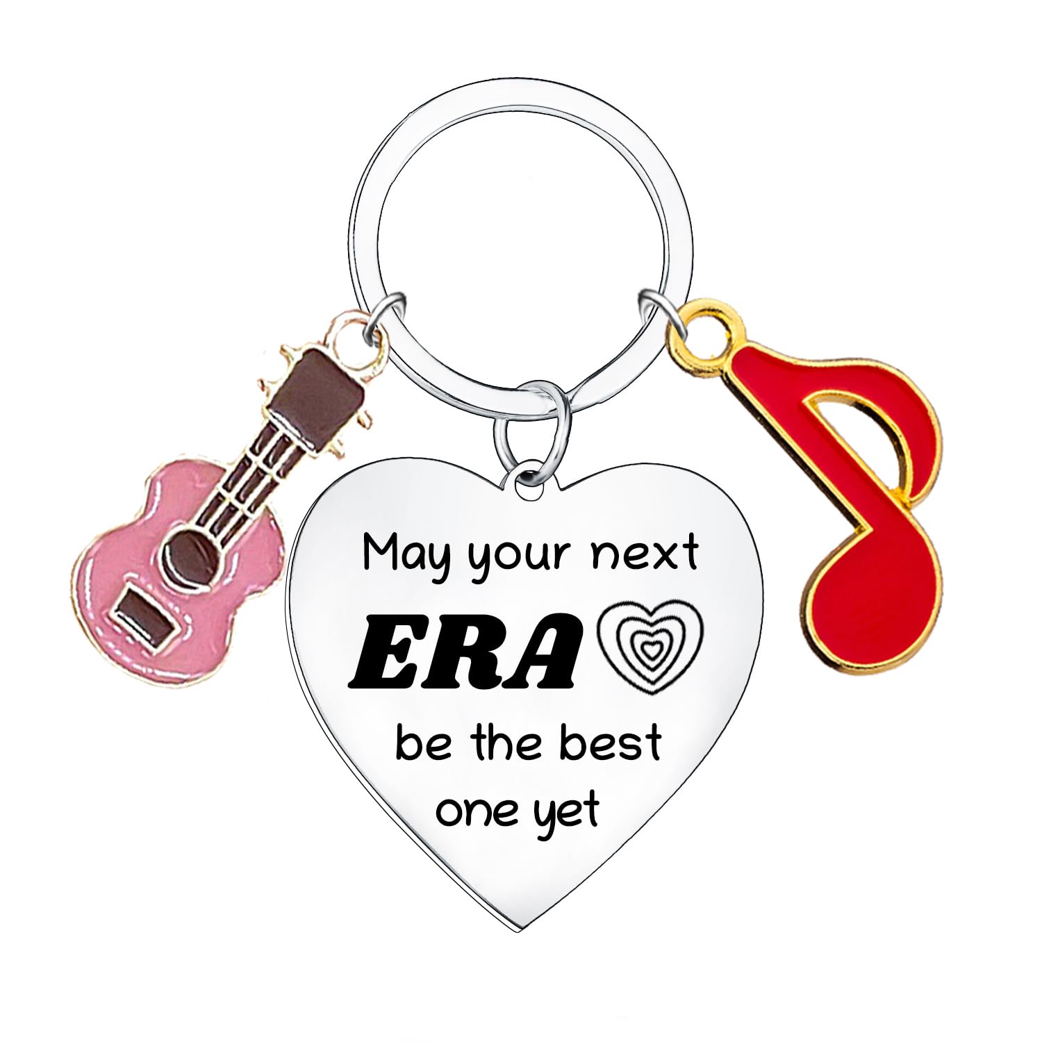 Music Singer Inspirational Keyring Guitar Keyring for Music Lover Gifts Popular Singer Spirit Merch Gifts Musicians Gifts for Music Fans Singer Fans Gifts