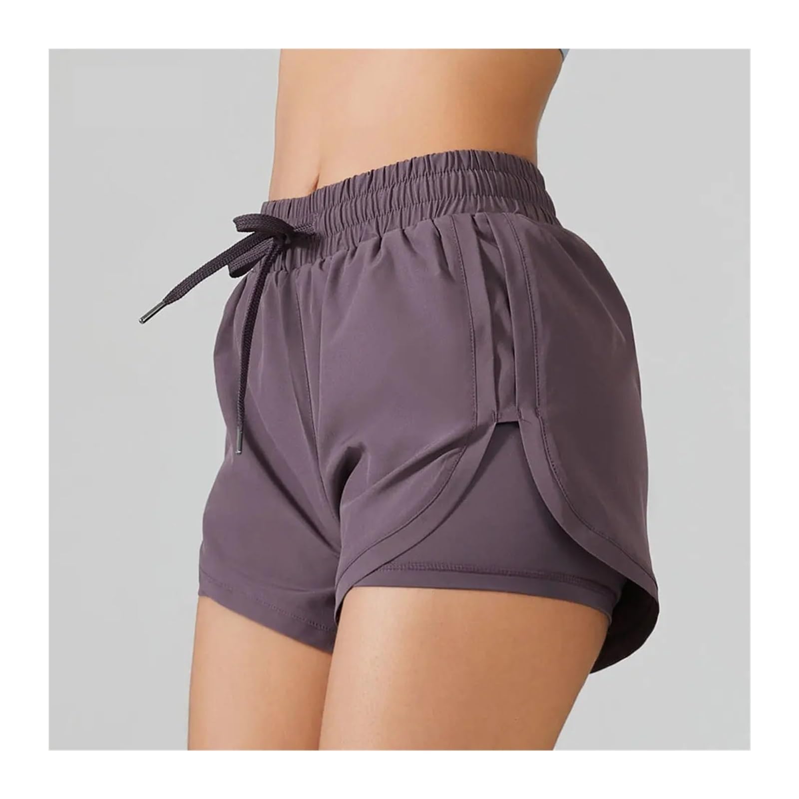 Yoga Pantaloncini Pantaloncini da Corsa da Donna, Abbigliamento da Yoga, Fitness, Allenamento Estivo, Leggings da Jogging da Donna, Pantaloncini Sportivi da Palestra(Black,M)