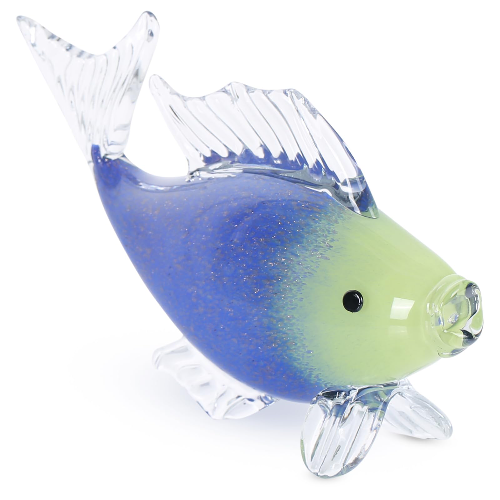 Amazon.co.jp: XIYOUQI 吹きガラス 魚の置物、カラフルな熱帯のガラス