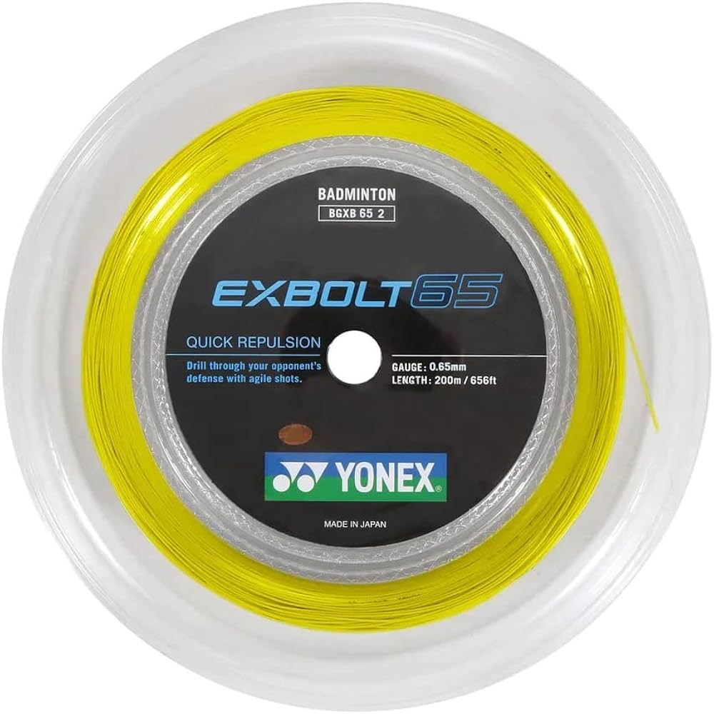 Amazon | ヨネックス EXBOLT 65 バドミントンストリング - 200m リール