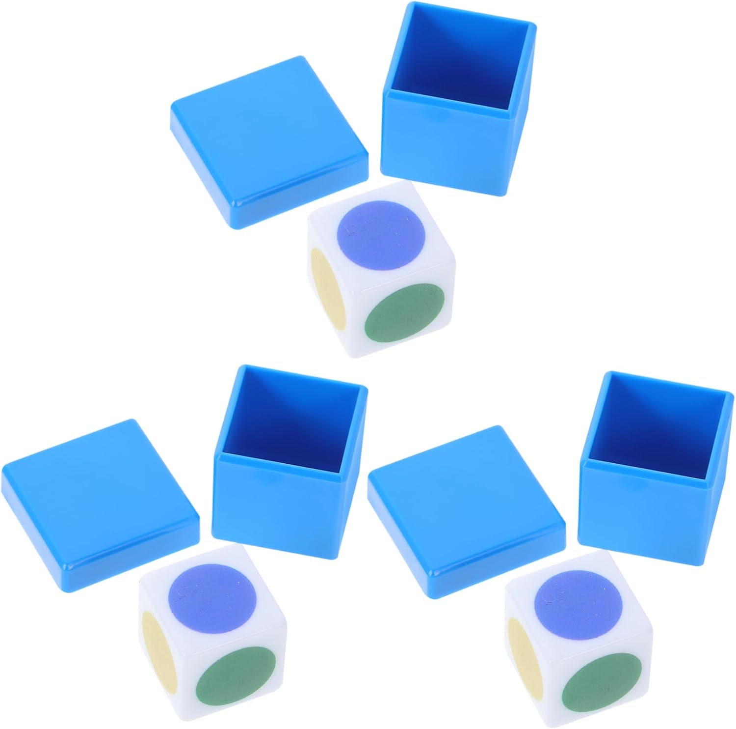 Manufactured Material 3 Pack of Hard-Wearing Dice Toy for Fun Performances