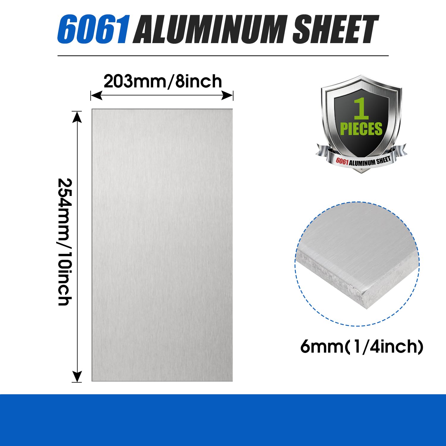 6061 Aluminum Sheet - DIY, Crafts & Industrial -2