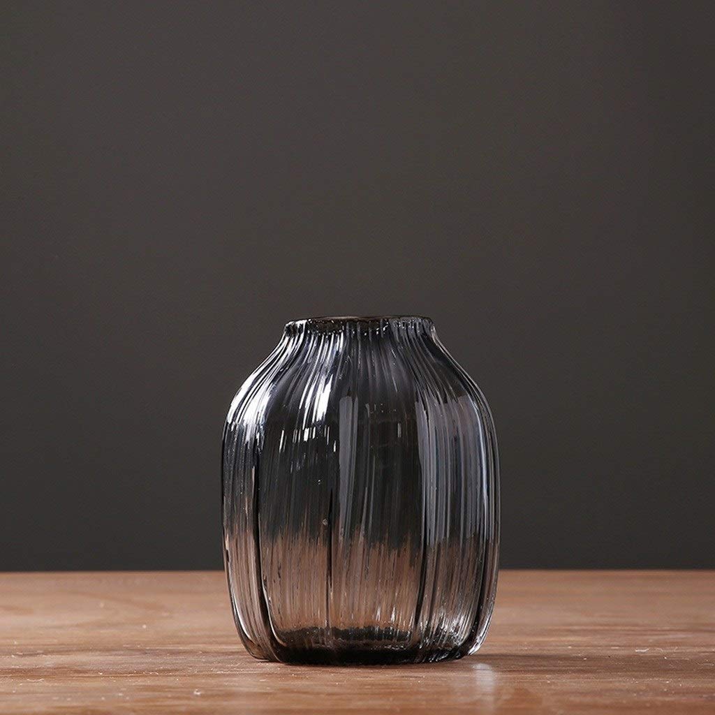 Vase en verre coloré salon et objet décoration maison minimaliste