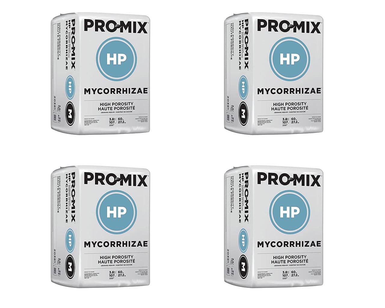 PREMIER HORTICULTURE 3.8-CF Pro Mix HP High Porosity with Mycorise (Four Pack)