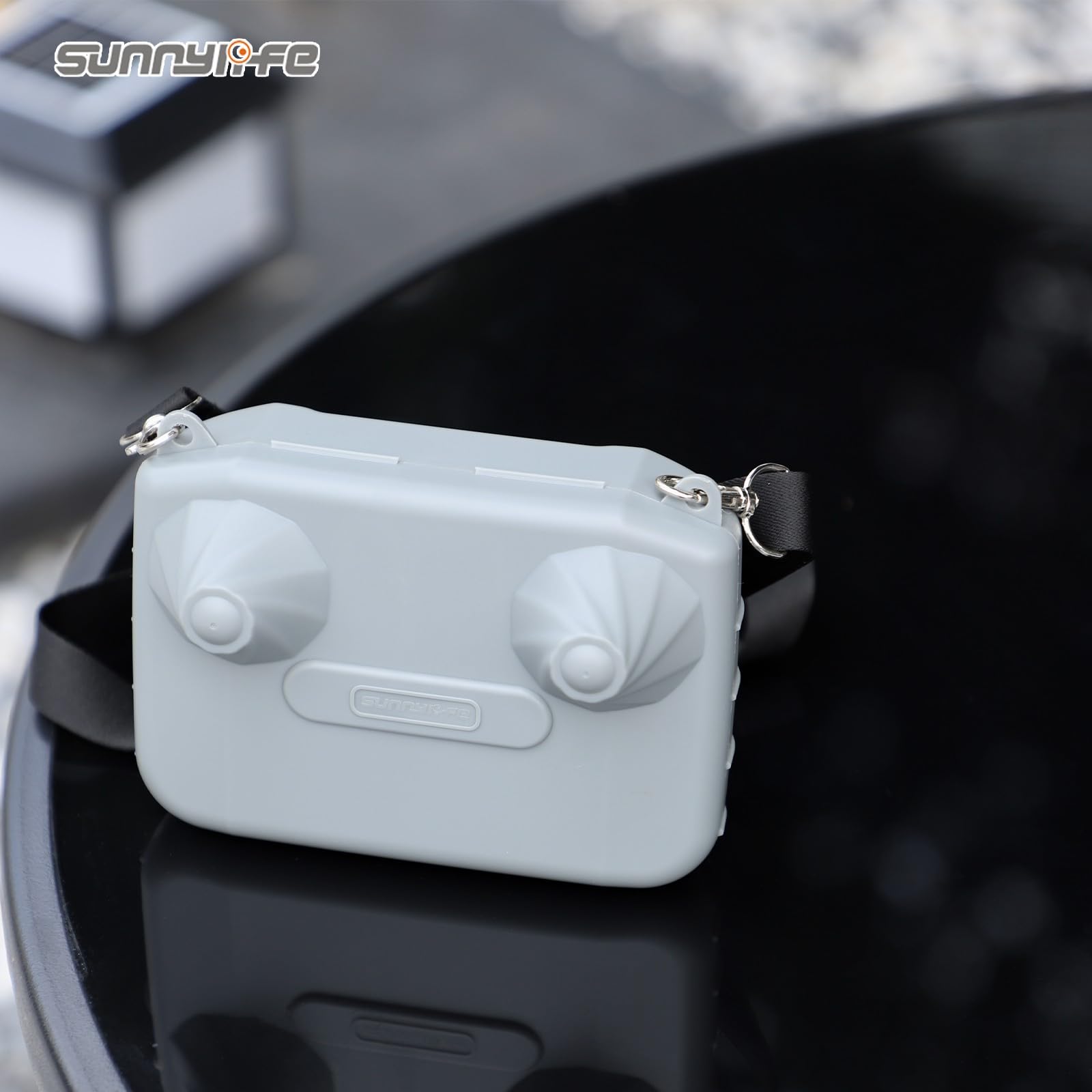 Custodia protettiva a portafoglio per telecomando DJI RC-N3/2/1, compatibile con Mini 4/3/Neo, custodia compatta con cordino e chiusura a scatto