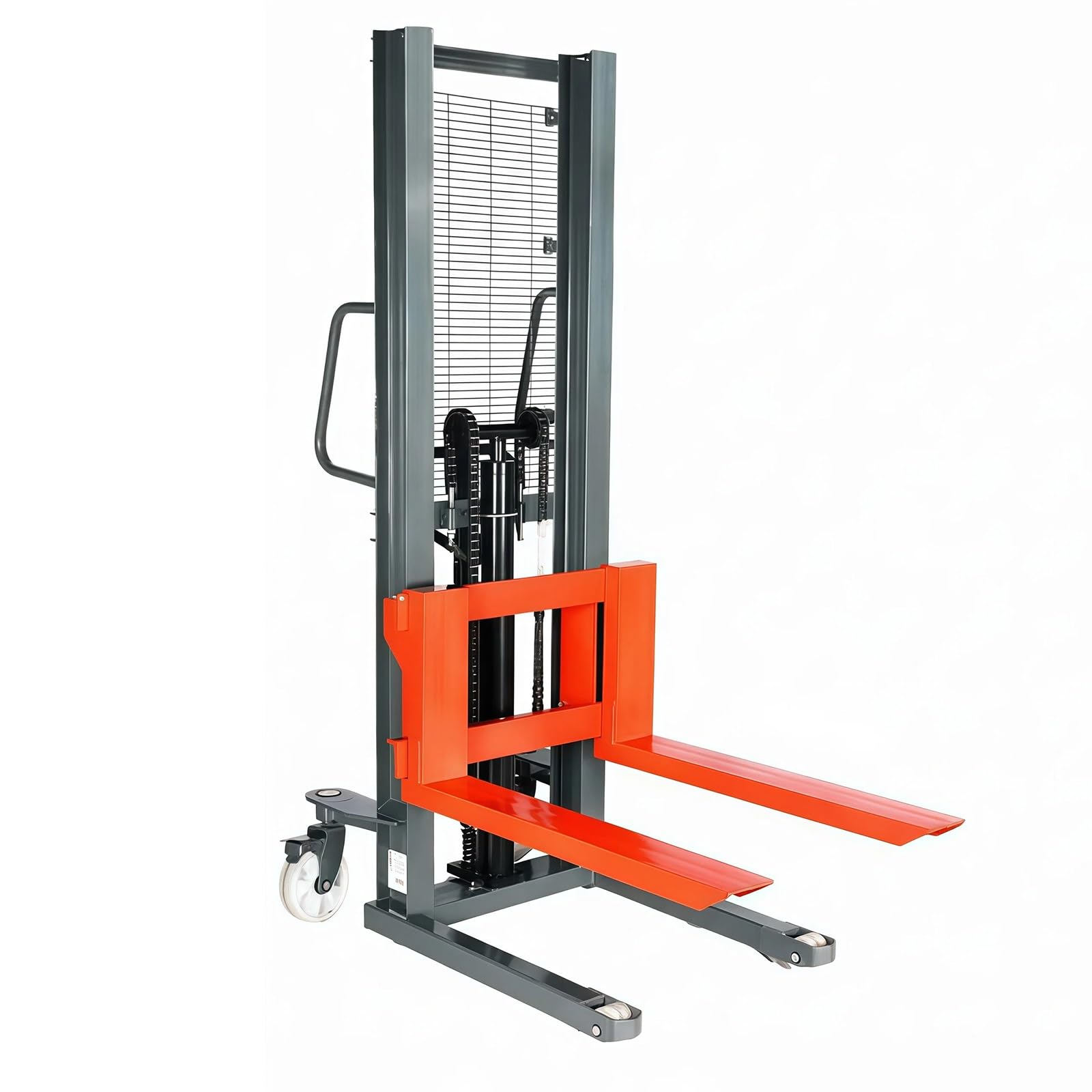 Cenz-888 pallet truck Push Type Pallet Stacker 1000kg 90cm Fork Compact Legs for Workshop Factory