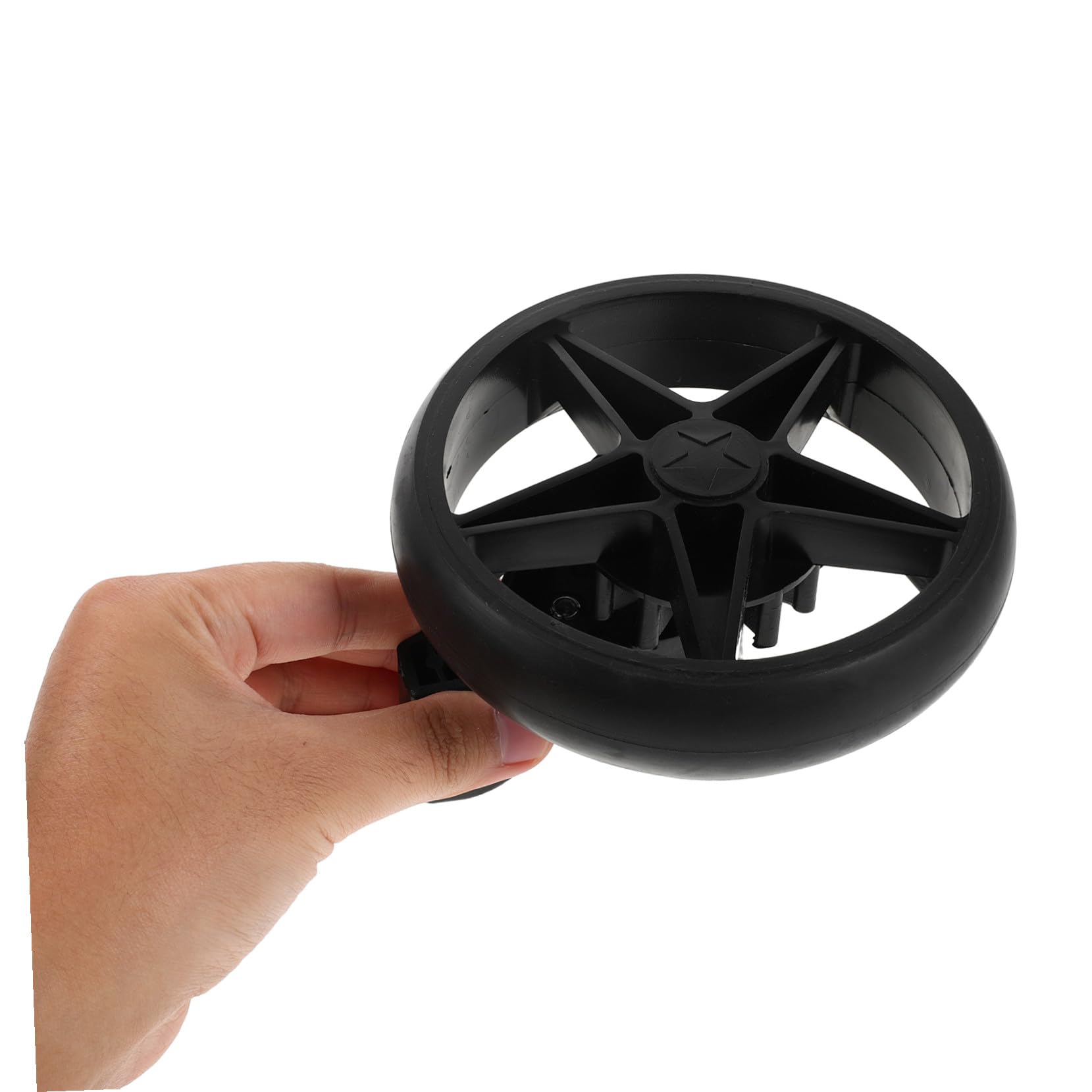 2pièces Lot de Roulettes Pivotantes Silencieuses avec Frein pour Trotteur et Poussette Accessoires de Rechange pour Roues de Poussette