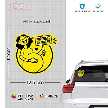 Mum To Be On Board Car Sign, Baby On Board Sign, Pregnancy