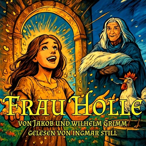 Diseño de la portada del título Frau Holle