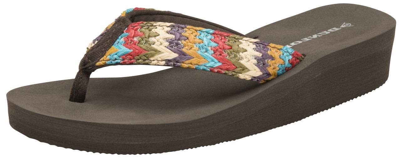 low wedge toe post sandals