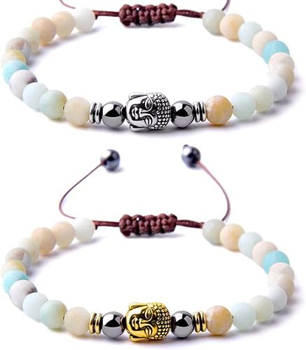 Miniatura 7 de rubyca Buda pulsera de perlas de conector pequeño Espiritual Espaciador de cobre para joyas, Dorado, 40 PCS