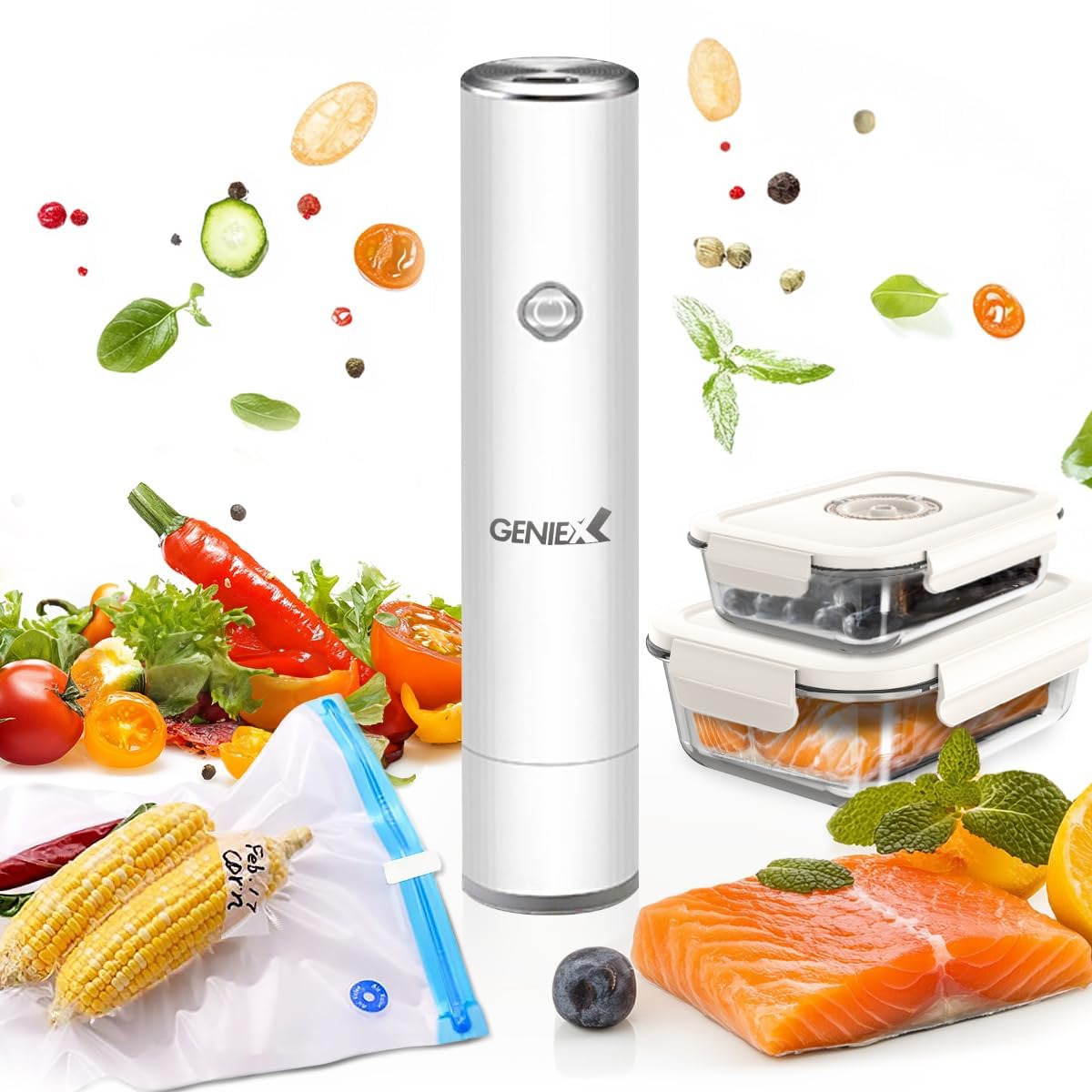 Amazon.com: GENIEX Vacuum Sealer Handheld for Food Storage