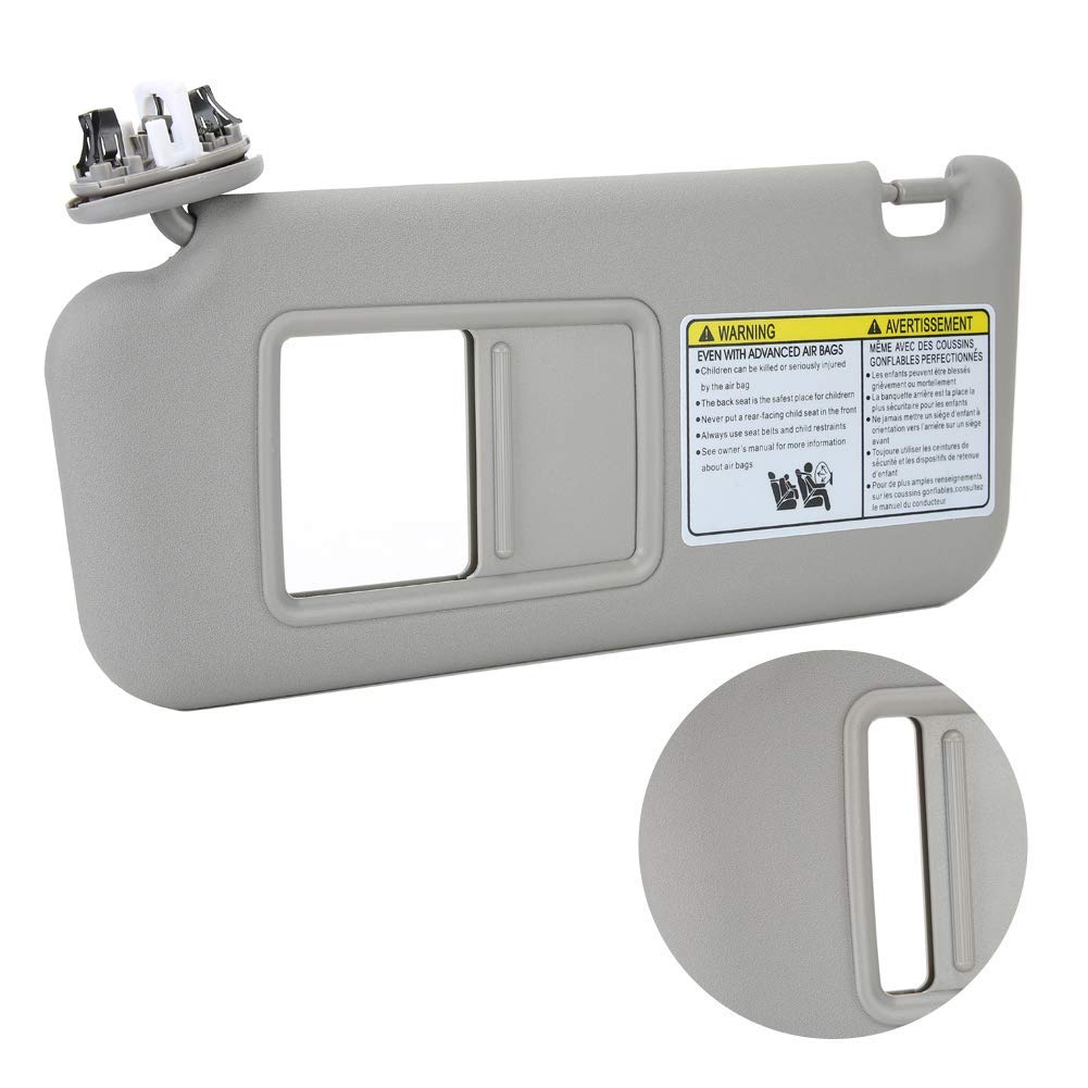 Aletta Parasole Lato Guida Sinistro, Parasole Finestrino Auto, Protezione Parasole Auto Sostitutiva per 2006-2009 Grigio 74320-42501-B2