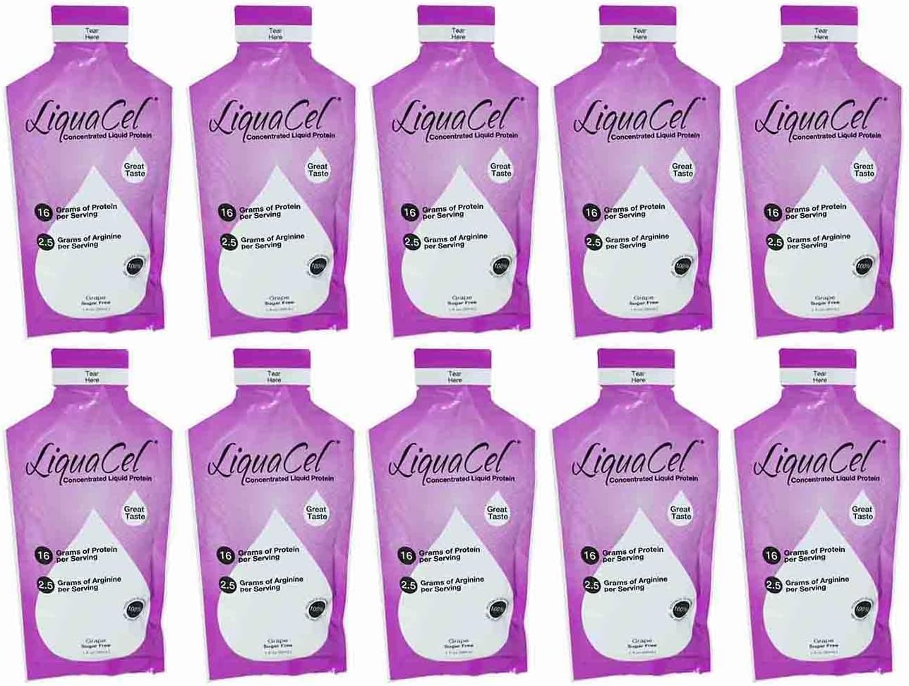 LiquaCelLiquid Protein | Grape | 1oz Serving | 10 Pack