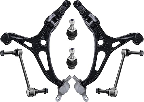 Miniatura 32 de Detroit Axle - Kit de brazos de control AWD para cargador Chrysler 300 Dodge Challenger Magnum, 2 brazos de control superiores delanteros con rótula