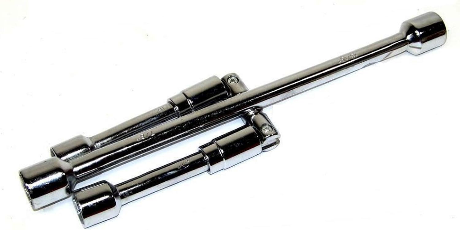 Folding Lug Wrench SAE Cross Wrench Tire Nut Remover 11/16", 3/4", 13/16, 7/8", Jikkolumlukka