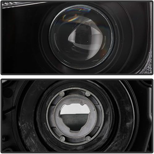 Miniatura 3 de ACANII - Para [modelo halógeno] 2015-2021 Subaru WRX carcasa negra proyector faros faros montaje par izquierdo+derecho