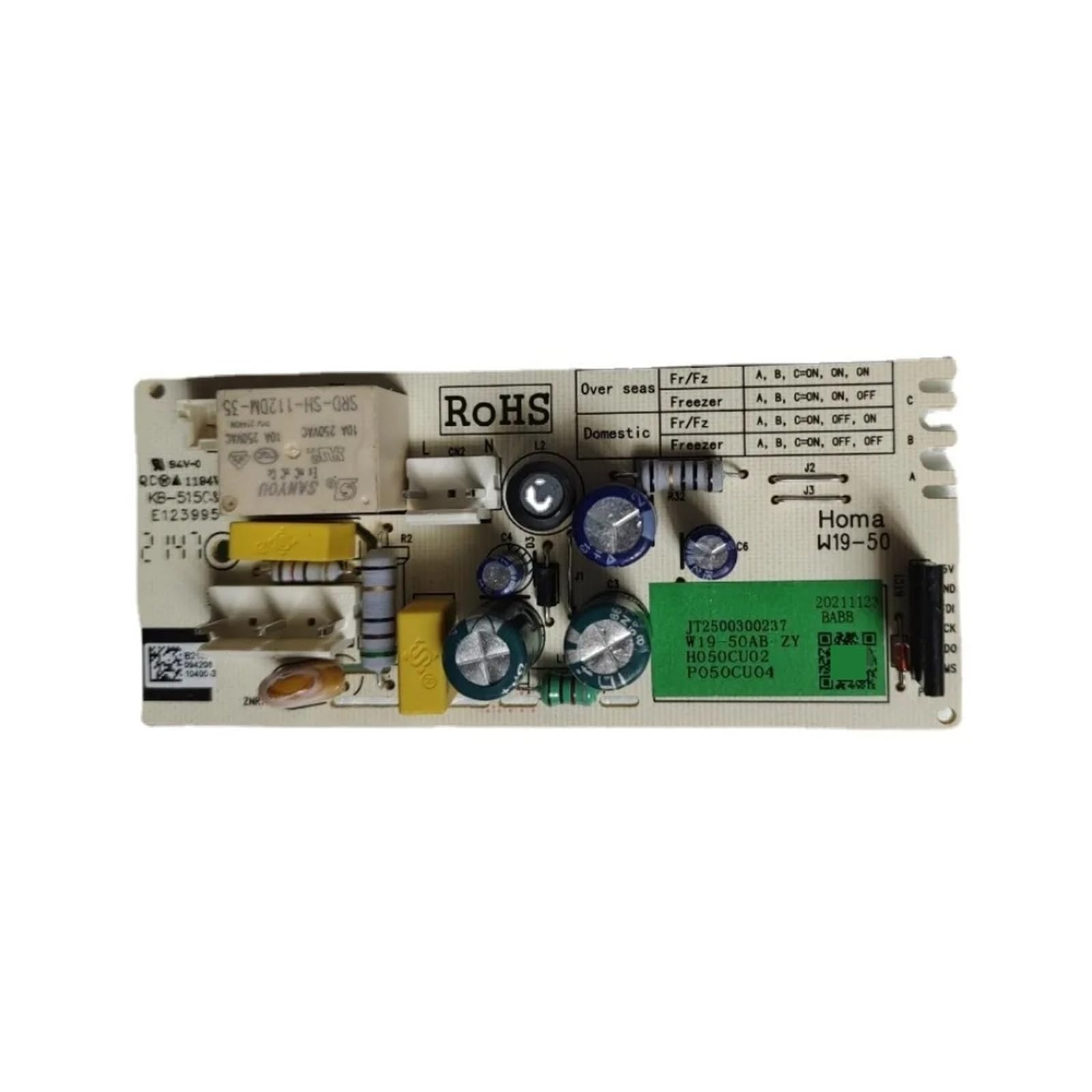 Carte de commande Homa W19-50AB-ZY de haute précision pour circuit imprimé W19-50 de rechange