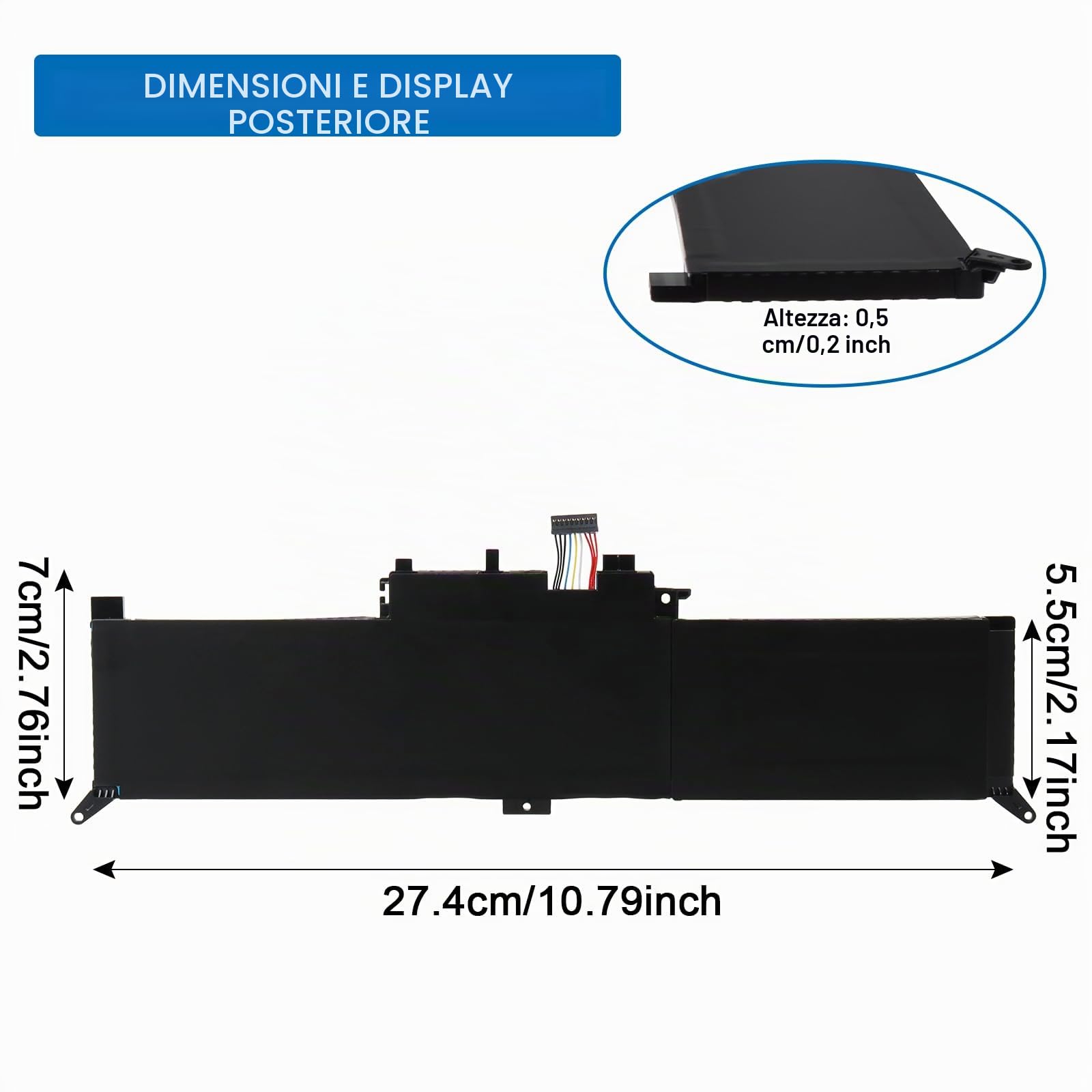 00HW026 00HW027 01AV434 01AV432 Laptop Batteria per Lenovo ThinkPad Yoga 260 370 X380 Serie, Sostituzione per SB10K97589 SB10K97590 SB10K97591 SB10F46465 SB10F46464 01AV433 15.2V 44Wh