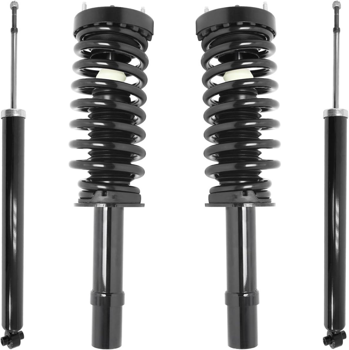 COMPLETESTRUTS - Front Complete Strut Assemblies with Coil Springs and Rear Shock Absorbers Replacement for 2005-2010 Chrysler 300 V6 AWD - Set of 4