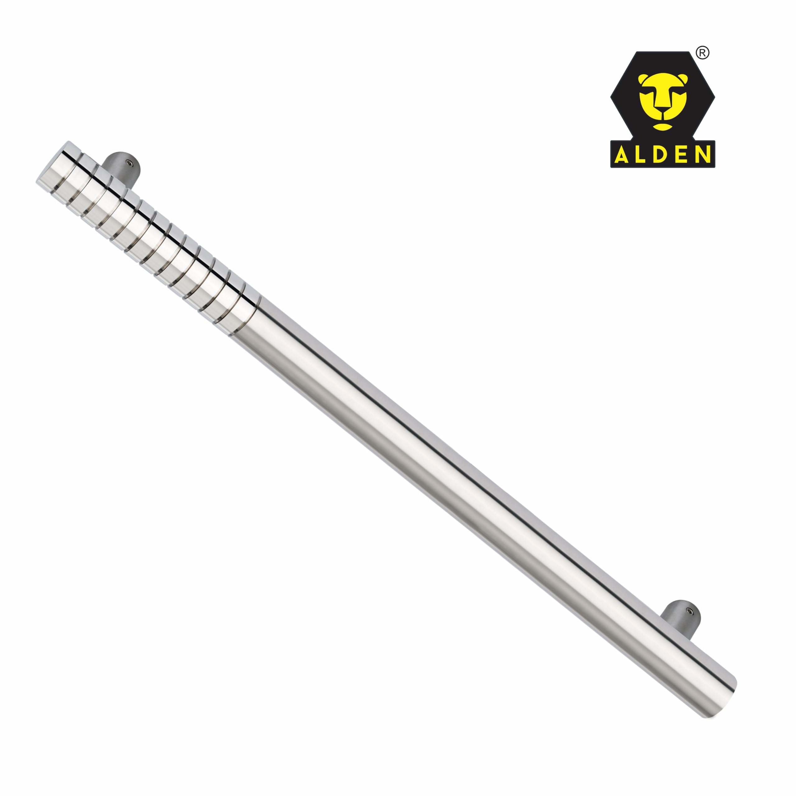 ALDEN 24 inch Main Door Handle/Handle for Glass and Wooden Door/Pull and Push Stainless Steel Door Handle (Nickel Silver) (Pack of 1) — Amazon image 5