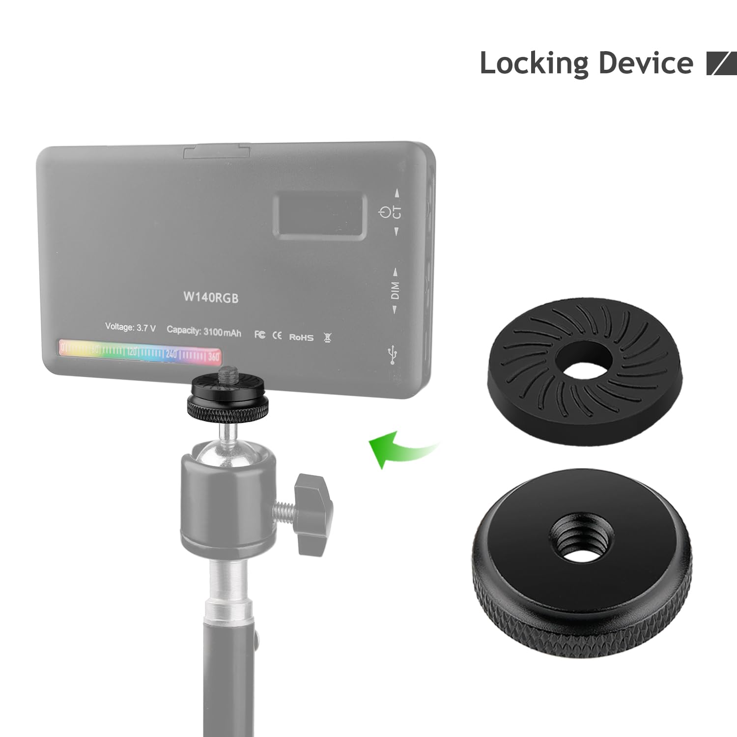 1/4" Thumb Nuts with Rubber Pads - Secure Camera Mounts -4 1/4" Thumb Nuts with Rubber Pads - Secure Camera Mounts -4