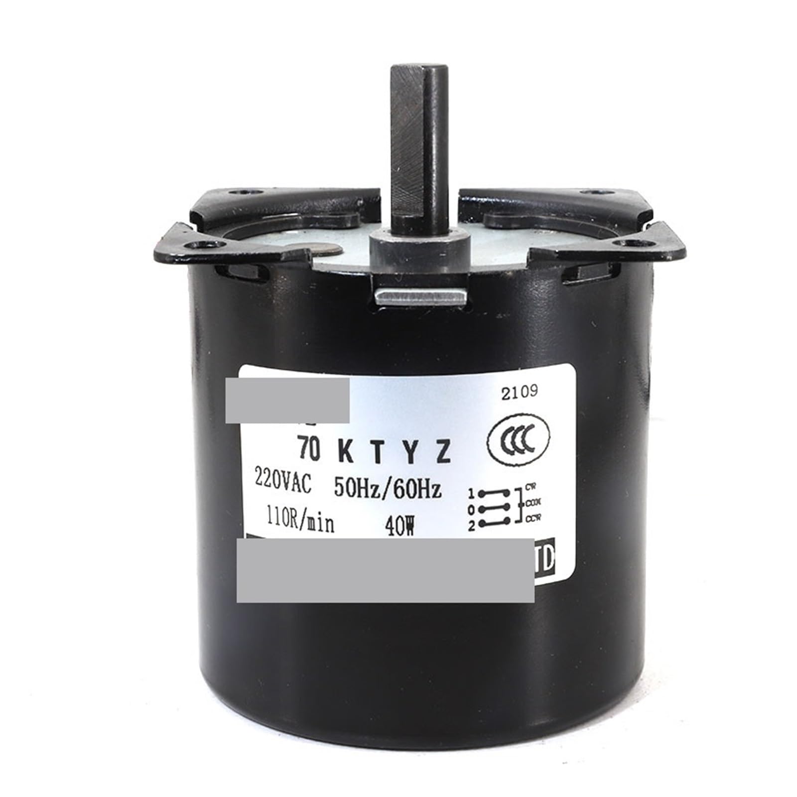 MUYTQAERG Synchronous Motor 160KG 70KTYZ 40W AC110V220V AC Permanent Magnet CW/CCW Low Speed(220V 20rpm)
