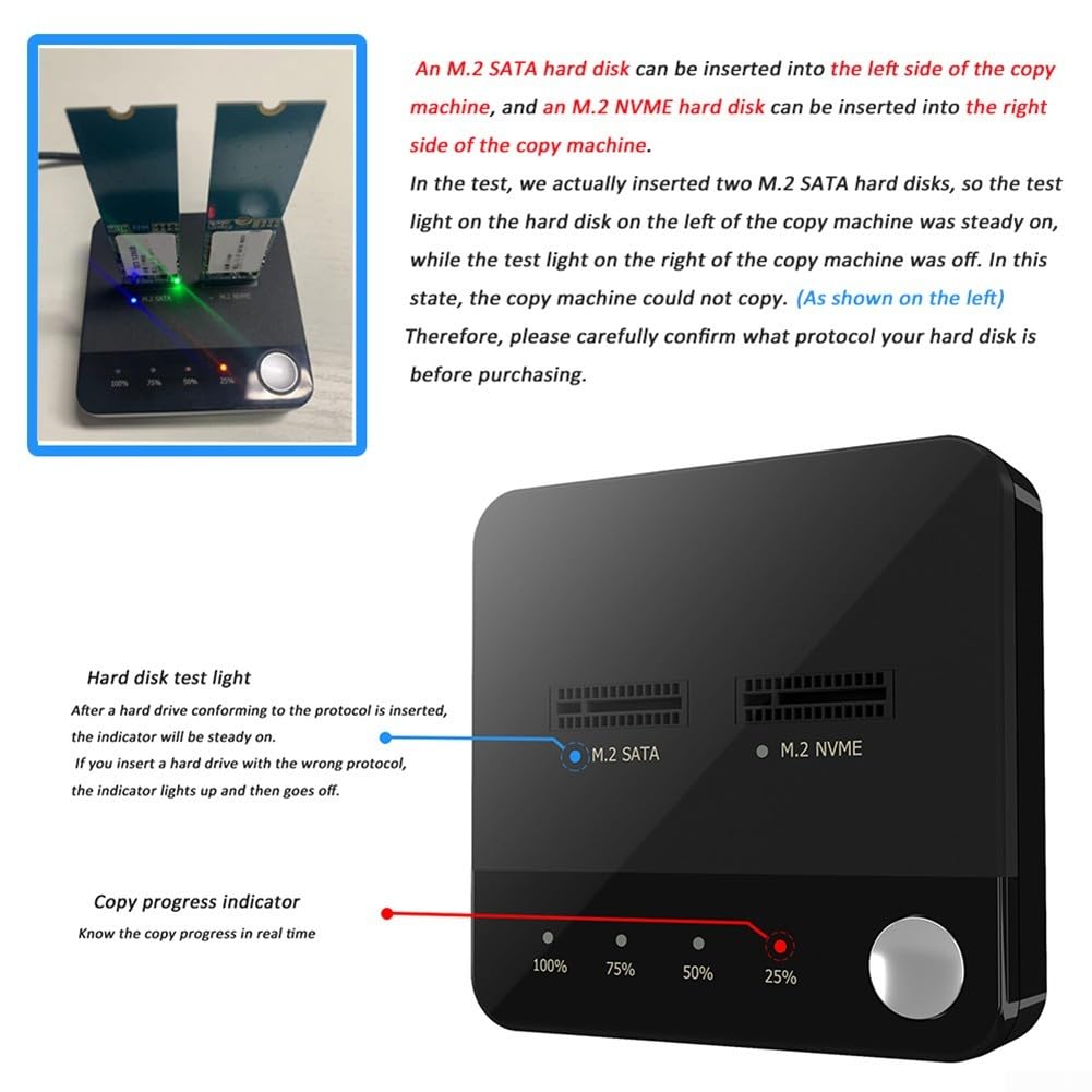 Two Bay M 2 dla SATA Clone Dock dla niezawodnych rozwiązań do powielania i tworzenia kopii zapasowych SSD