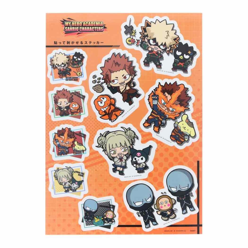 Autocollant My Hero Academia Sanrio B sticker amovible Shonen Jump manga