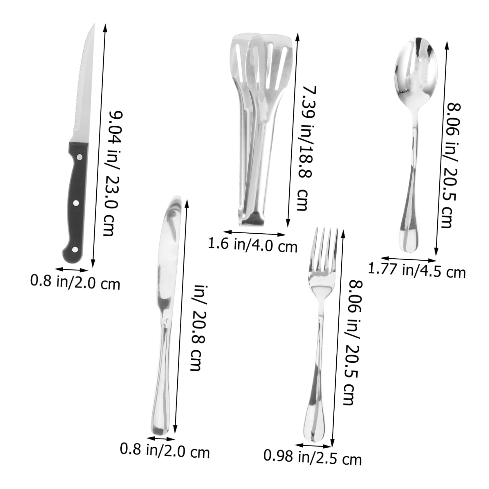 Toddmomy Acier Inoxydable Ensemble de Couverts de Camping, Paquet de Rangement, Compact et Portable, pour Pique-niques et Barbecues