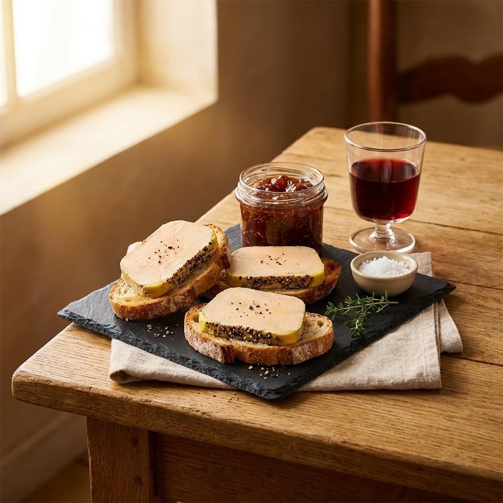 Lobe de Foie Gras de Canard Entier mi-cuit au Poivre Noir 320g