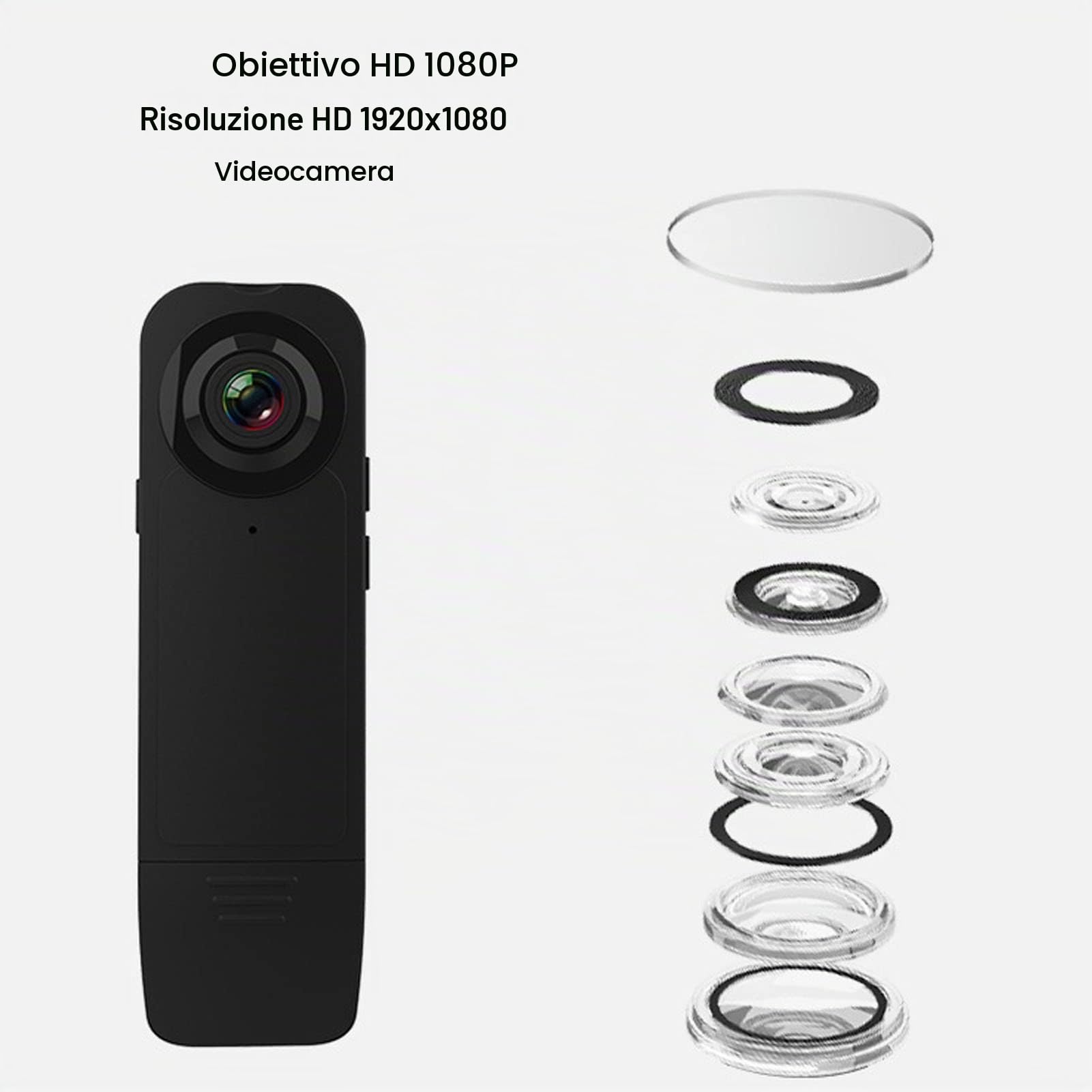 bayehngs Telecamera da pollice 1080p, videocamera portatile piccola per bayehngs Telecamera da pollice 1080p, videocamera portatile piccola per